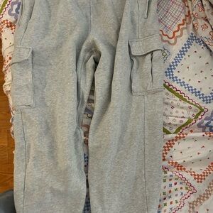 Gray Cargo Sweatpants